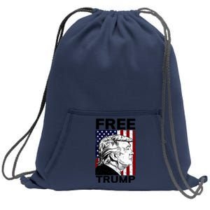 Free Donald Trump Republican Support Sweatshirt Cinch Pack Bag