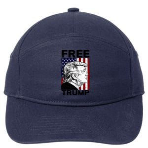 Free Donald Trump Republican Support 7-Panel Snapback Hat