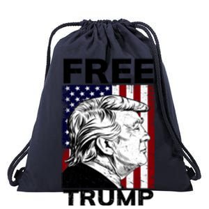 Free Donald Trump Republican Support Drawstring Bag