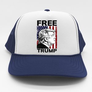 Free Donald Trump Republican Support Trucker Hat