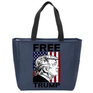 Free Donald Trump Republican Support Zip Tote Bag