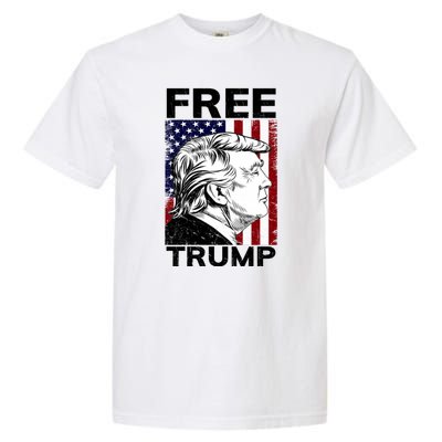 Free Donald Trump Republican Support Garment-Dyed Heavyweight T-Shirt