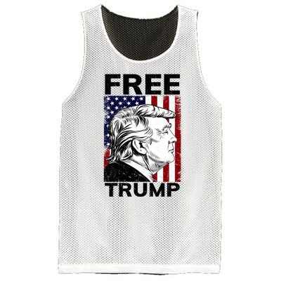 Free Donald Trump Republican Support Mesh Reversible Basketball Jersey Tank