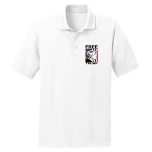 Free Donald Trump Republican Support PosiCharge RacerMesh Polo