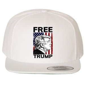 Free Donald Trump Republican Support Wool Snapback Cap