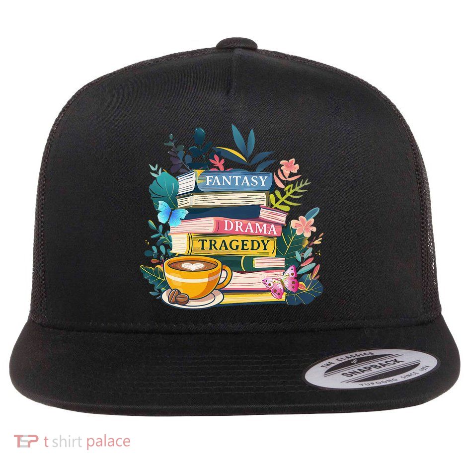 Fantasy Drama Tragedy Books Subtle Flat Bill Trucker Hat