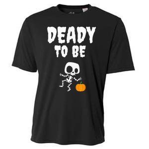 Funny Deady To Be Dad Halloween Pregnancy Announcement Cooling Performance Crew T-Shirt