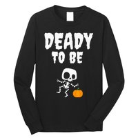 Funny Deady To Be Dad Halloween Pregnancy Announcement Long Sleeve Shirt