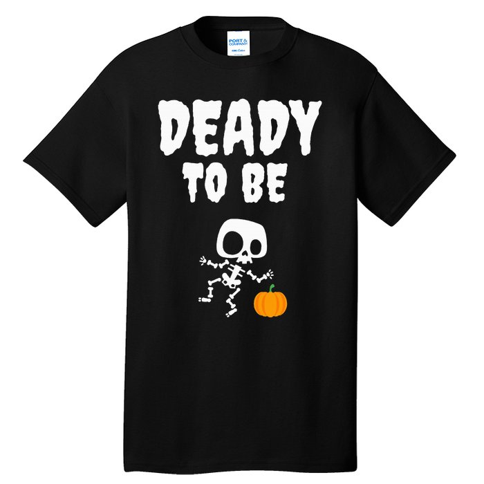 Funny Deady To Be Dad Halloween Pregnancy Announcement Tall T-Shirt