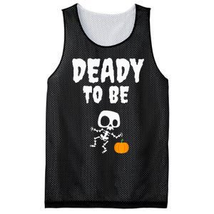 Funny Deady To Be Dad Halloween Pregnancy Announcement Mesh Reversible Basketball Jersey Tank