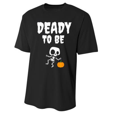 Funny Deady To Be Dad Halloween Pregnancy Announcement Performance Sprint T-Shirt