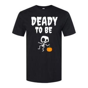 Funny Deady To Be Dad Halloween Pregnancy Announcement Softstyle CVC T-Shirt