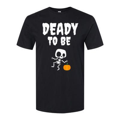 Funny Deady To Be Dad Halloween Pregnancy Announcement Softstyle CVC T-Shirt