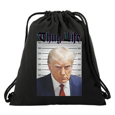 Funny Donald Trump Thug Life Squad Team Drawstring Bag
