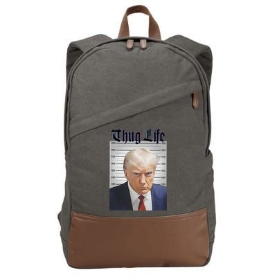 Funny Donald Trump Thug Life Squad Team Cotton Canvas Backpack