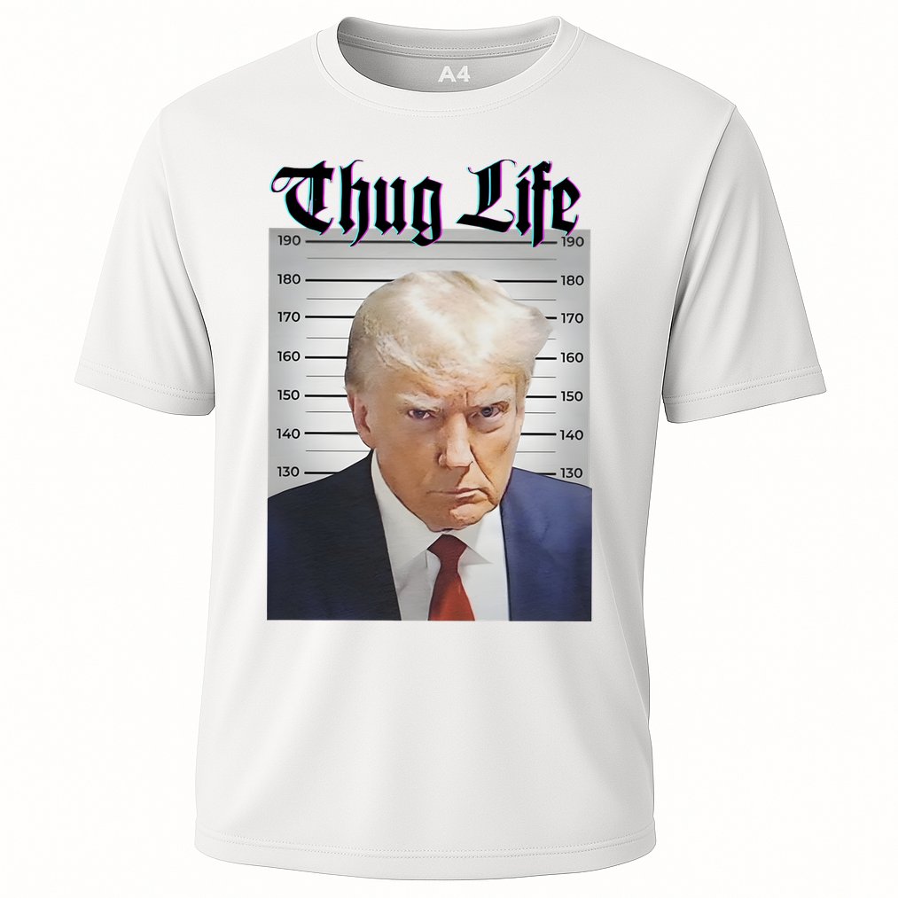 Funny Donald Trump Thug Life Squad Team Cooling Performance Crew T-Shirt