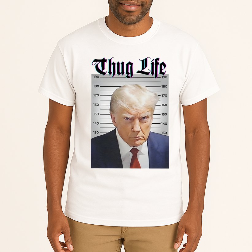 Funny Donald Trump Thug Life Squad Team Tall T-Shirt