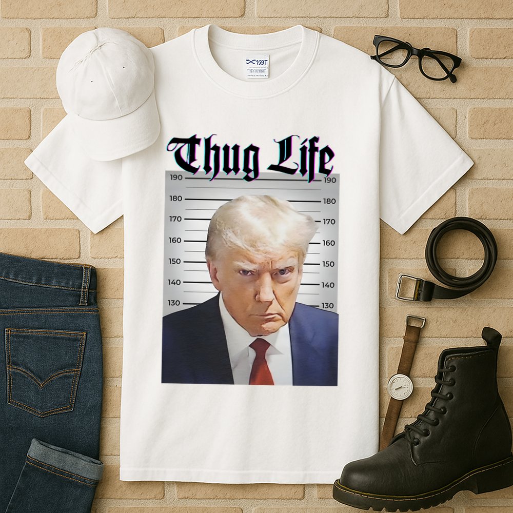 Funny Donald Trump Thug Life Squad Team Tall T-Shirt