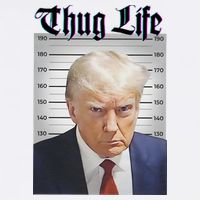 Funny Donald Trump Thug Life Squad Team Tall T-Shirt
