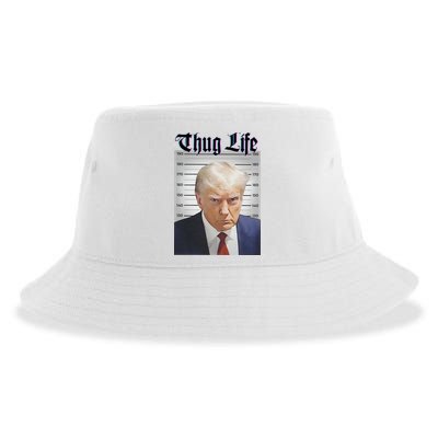 Funny Donald Trump Thug Life Squad Team Sustainable Bucket Hat