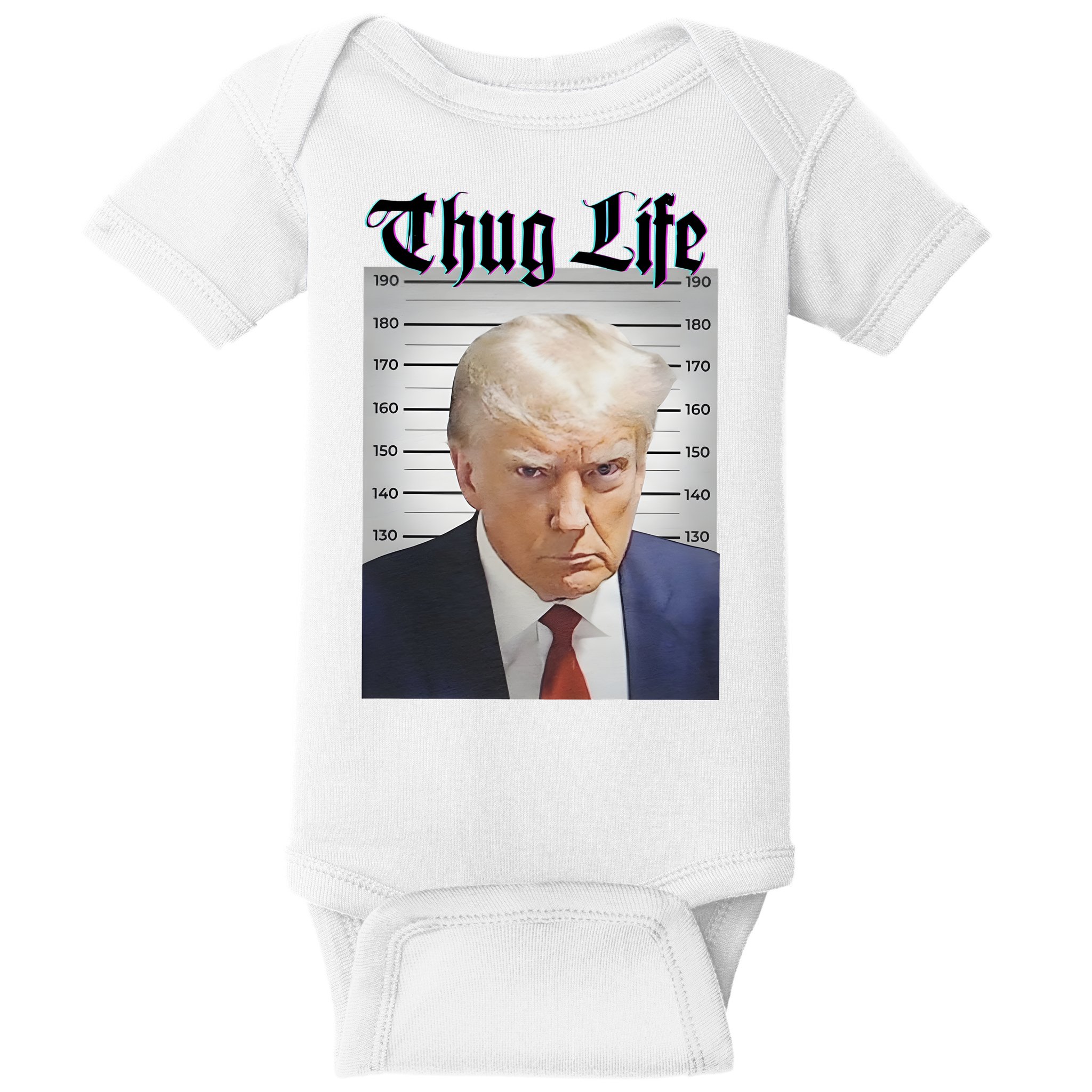 Funny Donald Trump Thug Life Squad Team Baby Bodysuit