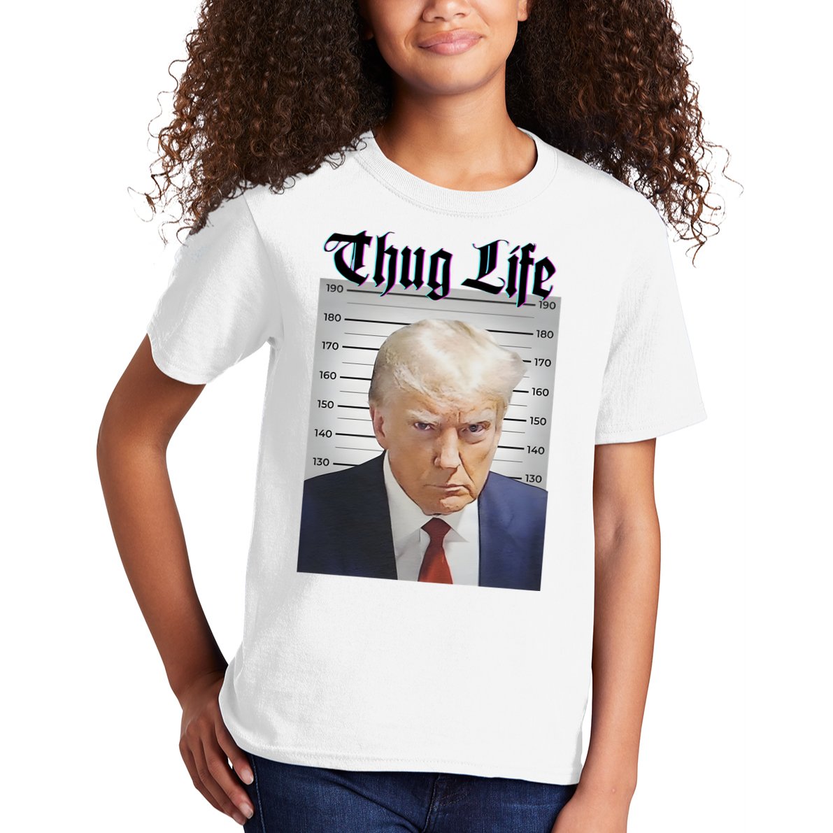 Funny Donald Trump Thug Life Squad Team Kids T-Shirt