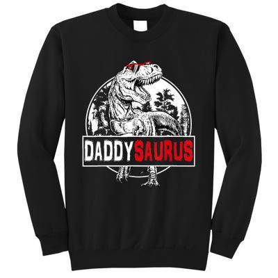 Funny Daddysaurus T Rex Gift Dinosaur Funny DaddySaurus Family Matching Gift Sweatshirt