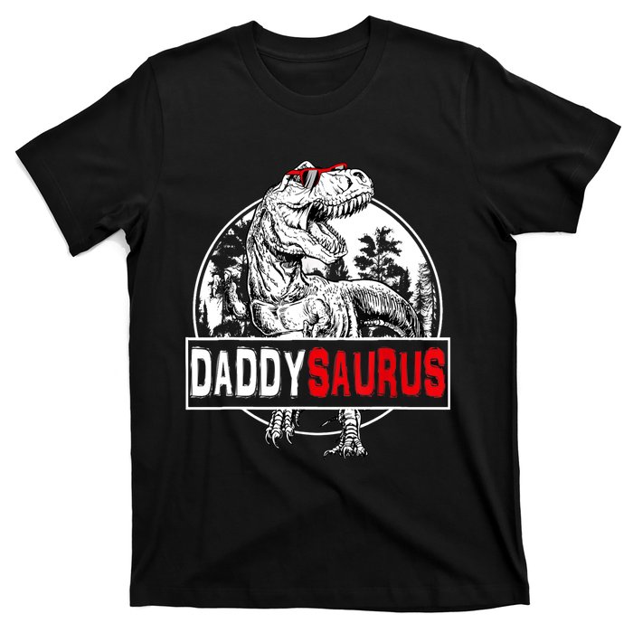 Funny Daddysaurus T Rex Gift Dinosaur Funny DaddySaurus Family Matching Gift T-Shirt