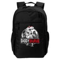 Funny Daddysaurus T Rex Gift Dinosaur Funny DaddySaurus Family Matching Gift Daily Commute Backpack