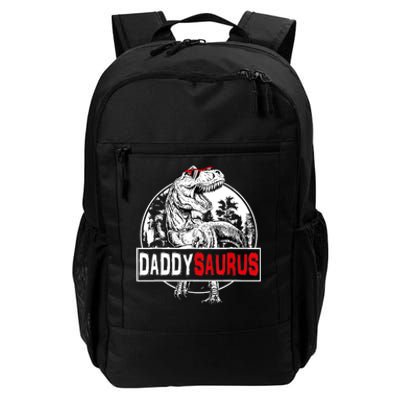 Funny Daddysaurus T Rex Gift Dinosaur Funny DaddySaurus Family Matching Gift Daily Commute Backpack