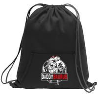 Funny Daddysaurus T Rex Gift Dinosaur Funny DaddySaurus Family Matching Gift Sweatshirt Cinch Pack Bag