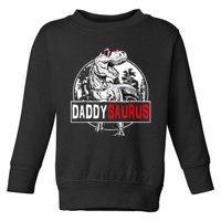 Funny Daddysaurus T Rex Gift Dinosaur Funny DaddySaurus Family Matching Gift Toddler Sweatshirt