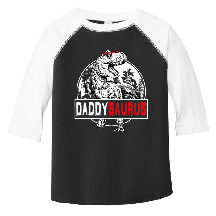 Funny Daddysaurus T Rex Gift Dinosaur Funny DaddySaurus Family Matching Gift Toddler Fine Jersey T-Shirt