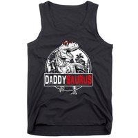 Funny Daddysaurus T Rex Gift Dinosaur Funny DaddySaurus Family Matching Gift Tank Top