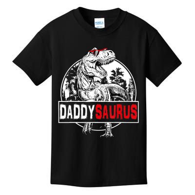 Funny Daddysaurus T Rex Gift Dinosaur Funny DaddySaurus Family Matching Gift Kids T-Shirt