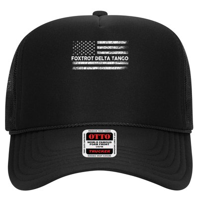 Foxtrots Delta Tangos Funny US Flag Foxtrots Deltas Tangos Trucker Hat