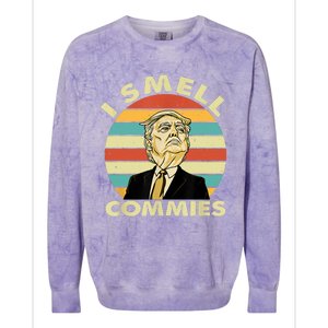 Funny Donald Trump I Smell Commies Humor Gift Tee Colorblast Crewneck Sweatshirt