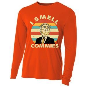 Funny Donald Trump I Smell Commies Humor Gift Tee Cooling Performance Long Sleeve Crew