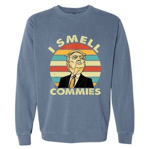 Funny Donald Trump I Smell Commies Humor Gift Tee Garment-Dyed Sweatshirt