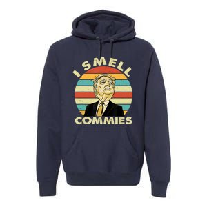 Funny Donald Trump I Smell Commies Humor Gift Tee Premium Hoodie