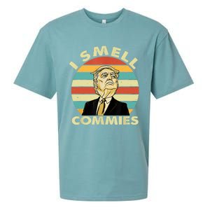 Funny Donald Trump I Smell Commies Humor Gift Tee Sueded Cloud Jersey T-Shirt