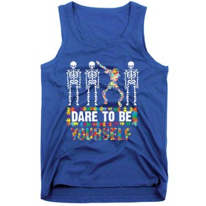 Funny Dare To Be Yourself Cute Autistic Gift Funny Gift Tank Top