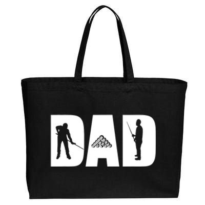 Funny Dad The Pool Shark Billiards Pool Player Gift Fathers Day Cotton Canvas Jumbo Tote