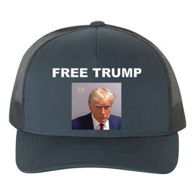 Free Donald Trump Mug Shot Republican President MAGA 2024 Yupoong Adult 5-Panel Trucker Hat