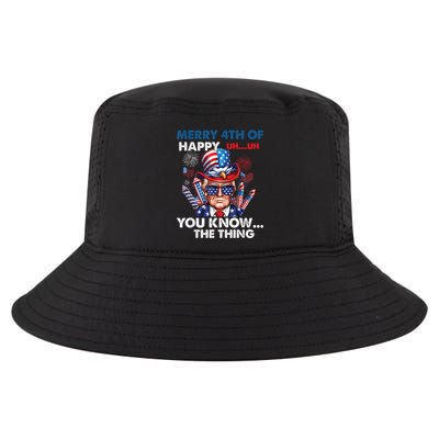 Funny Donald Trump Merry 4th Of You Know The Thing 4th July Cool Comfort Performance Bucket Hat