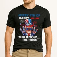 Funny Donald Trump Merry 4th Of You Know The Thing 4th July Cooling Performance Crew T-Shirt