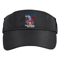 Funny Donald Trump Merry 4th Of You Know The Thing 4th July Adult Drive Performance Visor