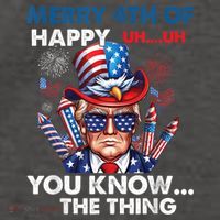 Funny Donald Trump Merry 4th Of You Know The Thing 4th July Vector Backpack