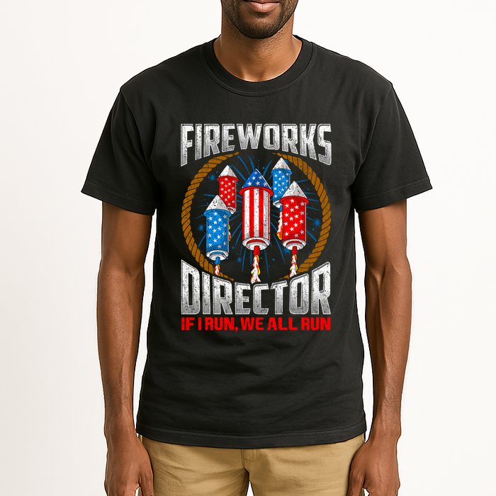 Firework Director Technician I Run You Run 4th Of July Tall T-Shirt