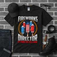 Firework Director Technician I Run You Run 4th Of July Tall T-Shirt